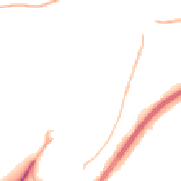 Night-time road noise heatmap for WD25 7GJ