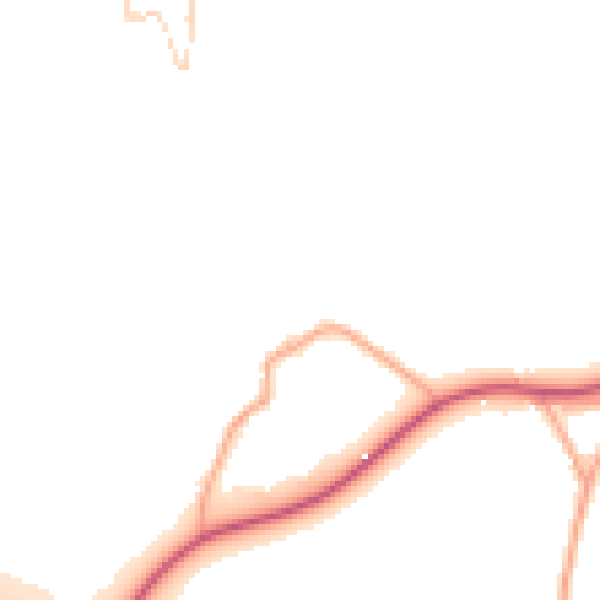 Daytime road noise heatmap for WD25 8BB