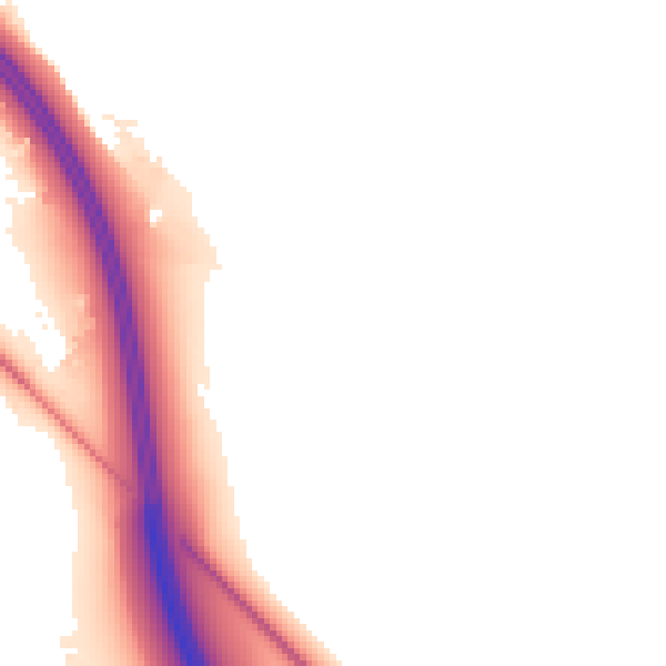 Night-time road noise heatmap for WD25 8DD