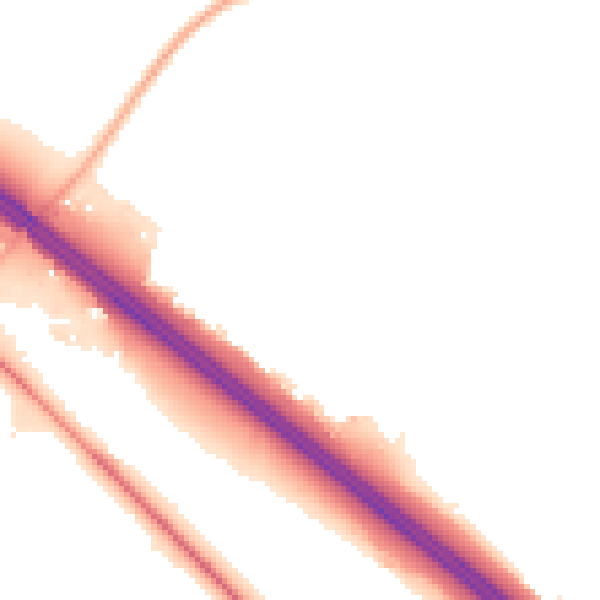 Night-time road noise heatmap for WD25 8DP