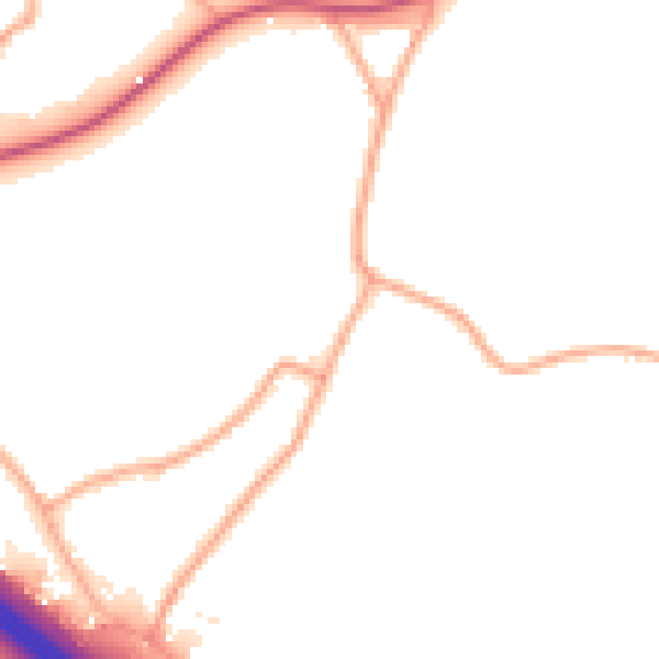 Daytime road noise heatmap for WD25 8DU