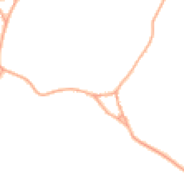 Daytime road noise heatmap for WD25 8EA