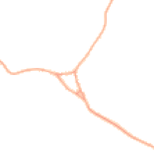Daytime road noise heatmap for WD25 8EF