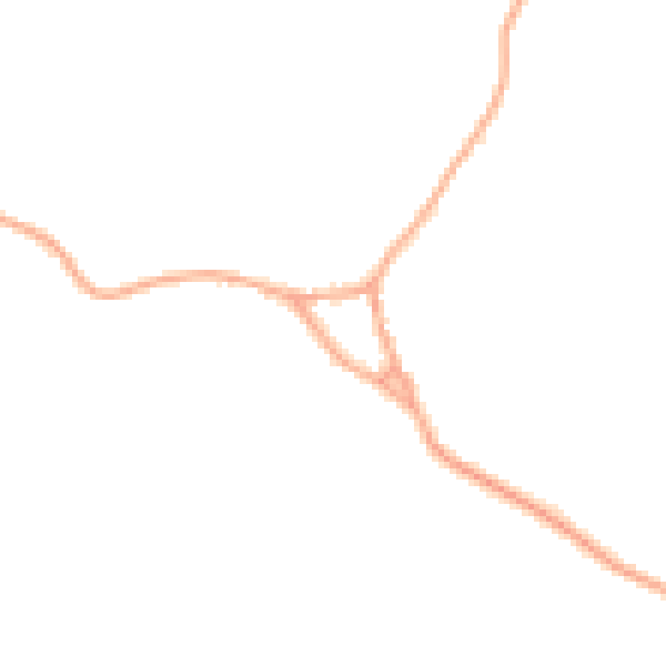 Daytime road noise heatmap for WD25 8ER