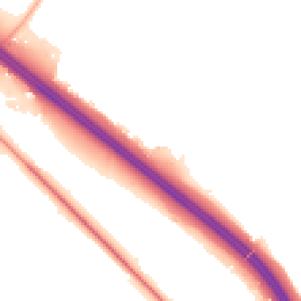 Night-time road noise heatmap for WD25 8EY