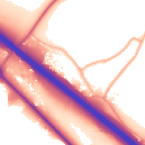 Daytime road noise heatmap for WD25 8FB