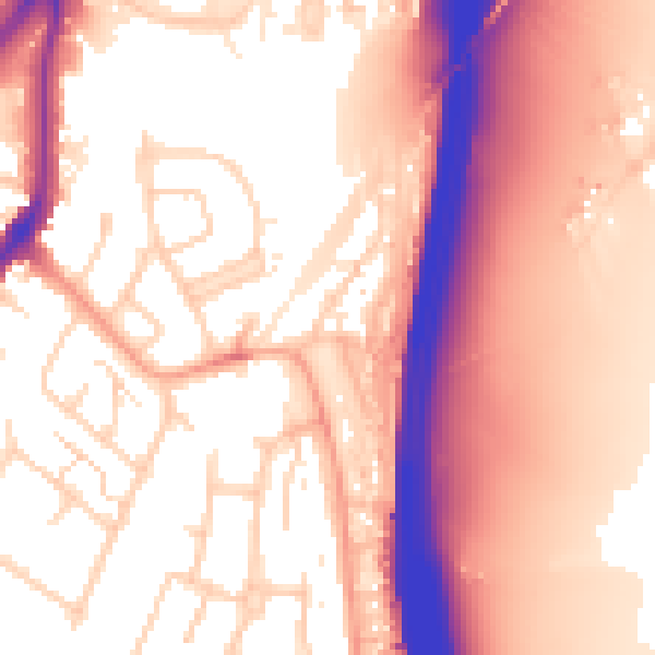 Daytime road noise heatmap for WD25 9AA