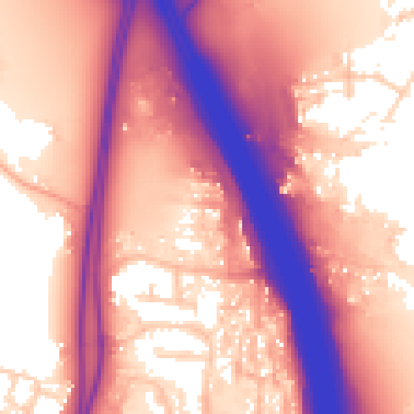 Daytime road noise heatmap for WD25 9BT