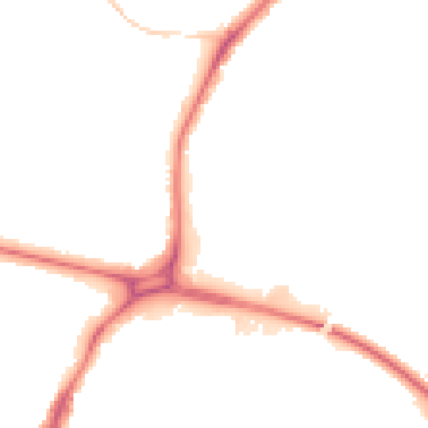 Night-time road noise heatmap for WD25 9PD
