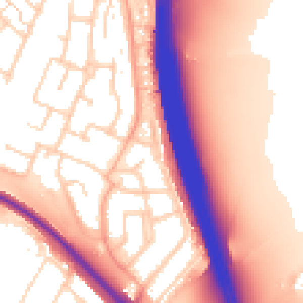 Daytime road noise heatmap for WD25 9SD