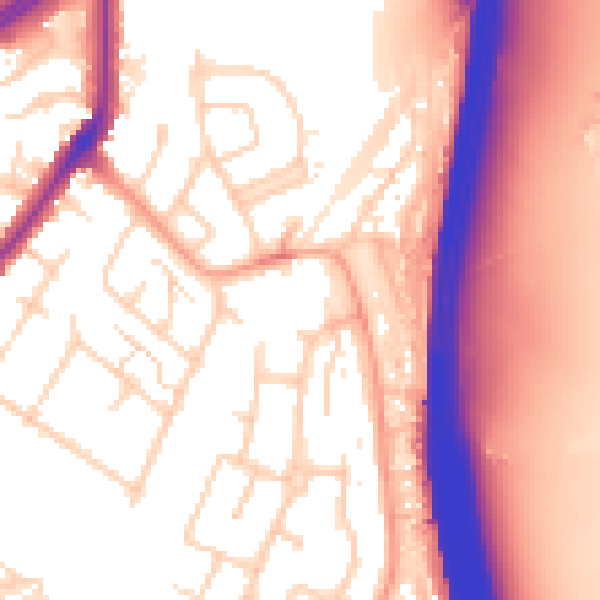 Daytime road noise heatmap for WD25 9TD