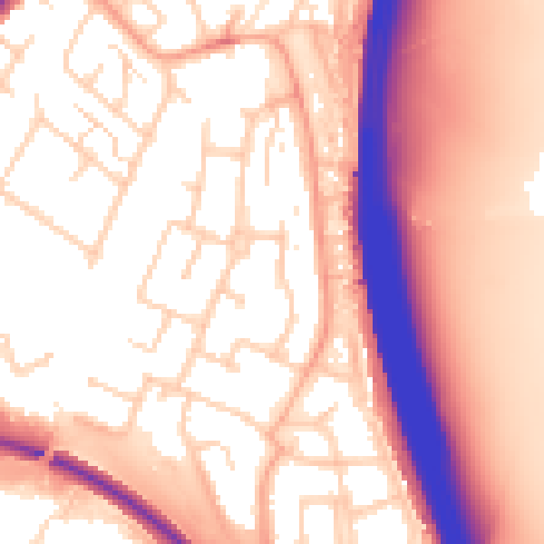 Daytime road noise heatmap for WD25 9UN