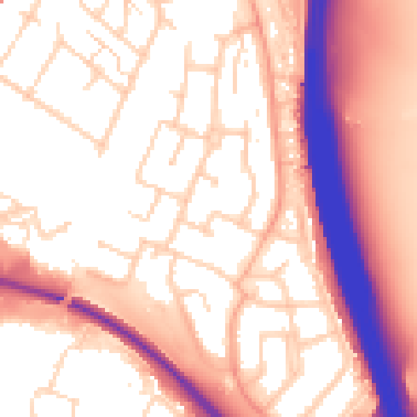 Daytime road noise heatmap for WD25 9UP