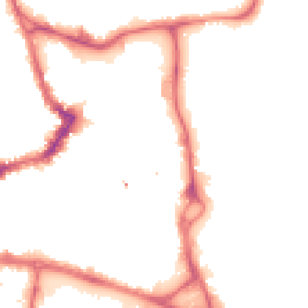 Night-time road noise heatmap for WF1 1HX