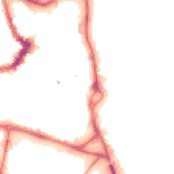 Night-time road noise heatmap for WF1 1JG