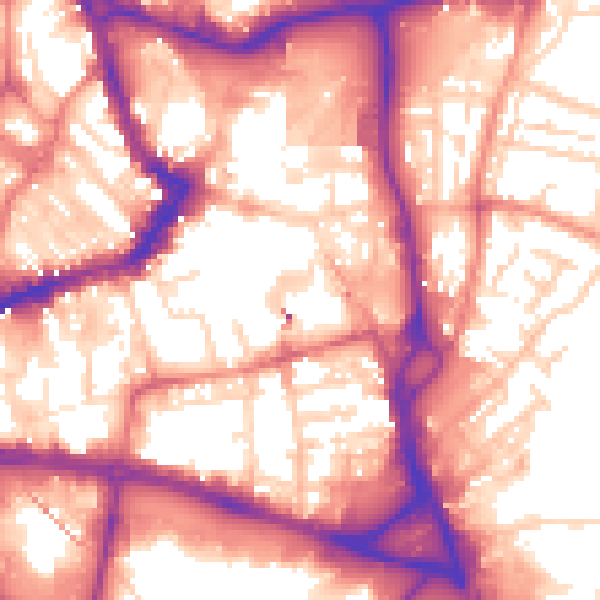 Daytime road noise heatmap for WF1 1US