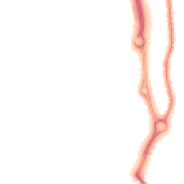 Night-time road noise heatmap for WF1 2GG