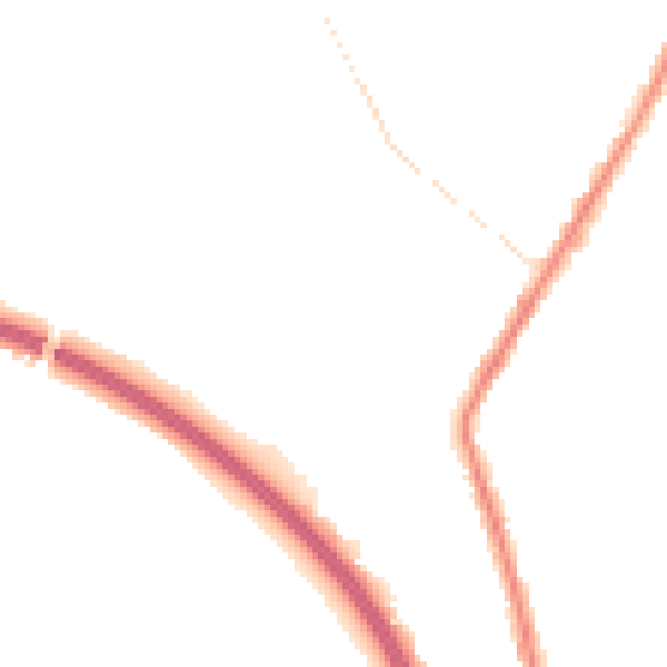 Night-time road noise heatmap for WF1 2JR