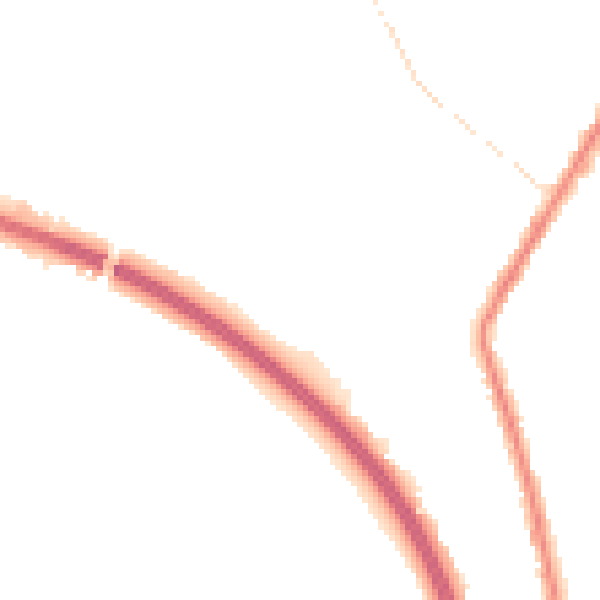 Night-time road noise heatmap for WF1 2NQ