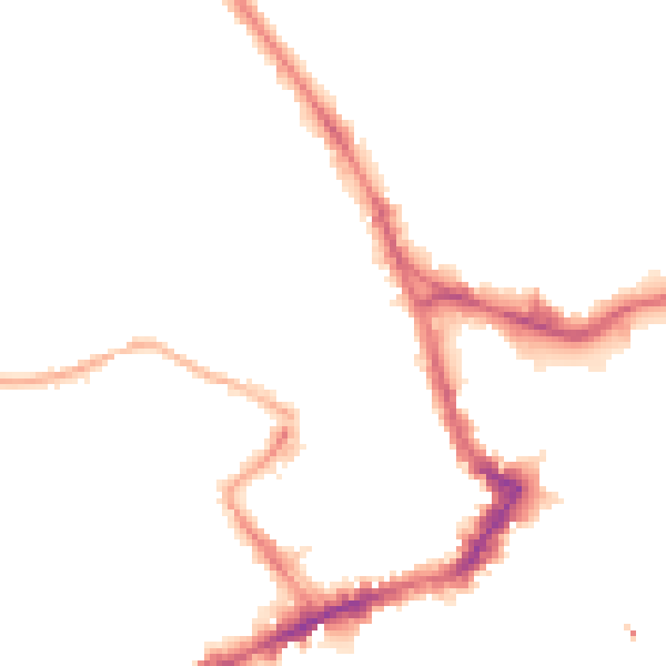 Night-time road noise heatmap for WF1 2QP