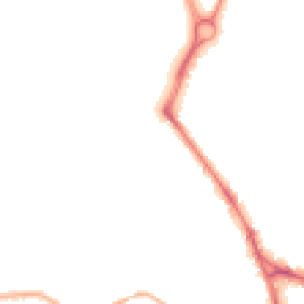 Night-time road noise heatmap for WF1 2RF