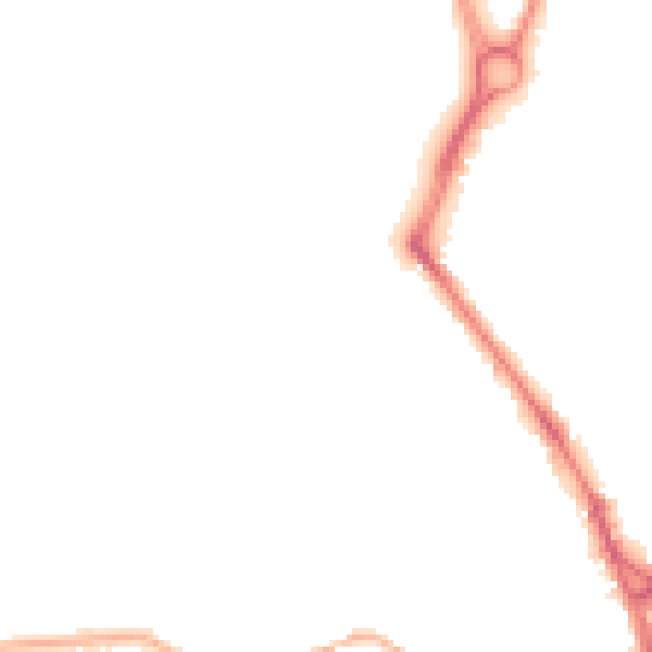 Night-time road noise heatmap for WF1 2RW
