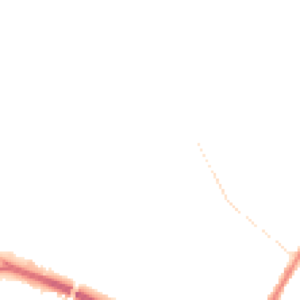 Night-time road noise heatmap for WF1 2UW