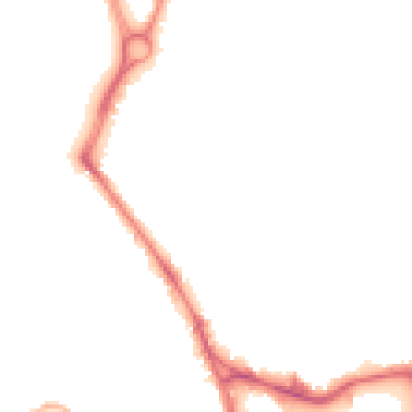 Night-time road noise heatmap for WF1 3FG