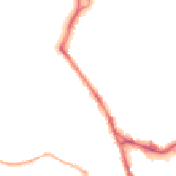 Night-time road noise heatmap for WF1 3JR
