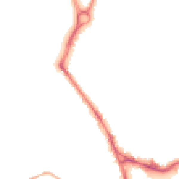 Night-time road noise heatmap for WF1 3JY