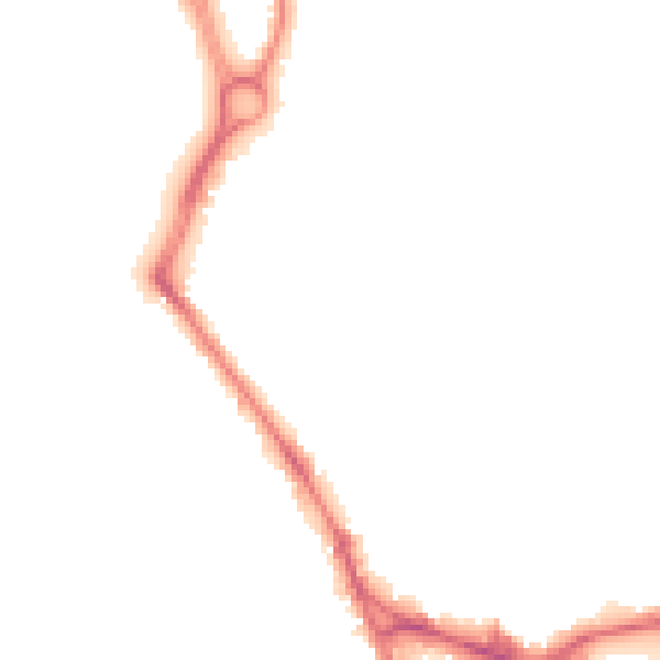 Night-time road noise heatmap for WF1 3JZ