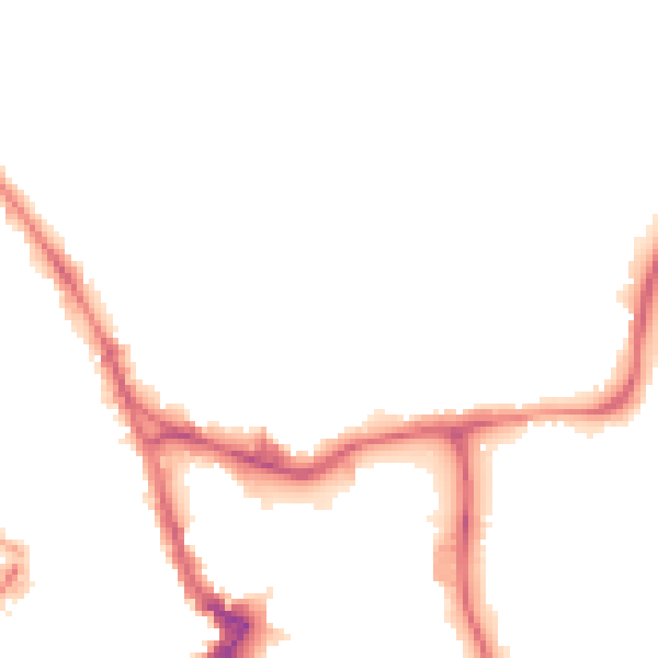 Night-time road noise heatmap for WF1 3LE