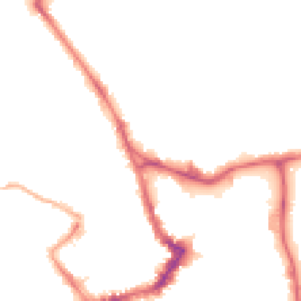 Night-time road noise heatmap for WF1 3LW
