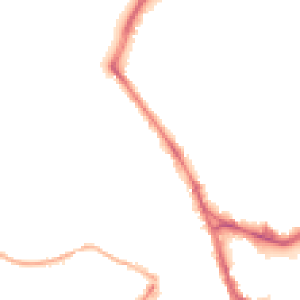 Night-time road noise heatmap for WF1 3QA