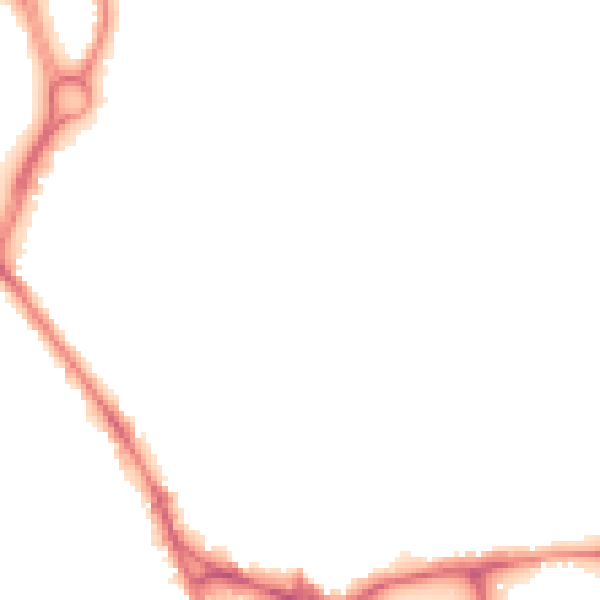 Night-time road noise heatmap for WF1 3RN