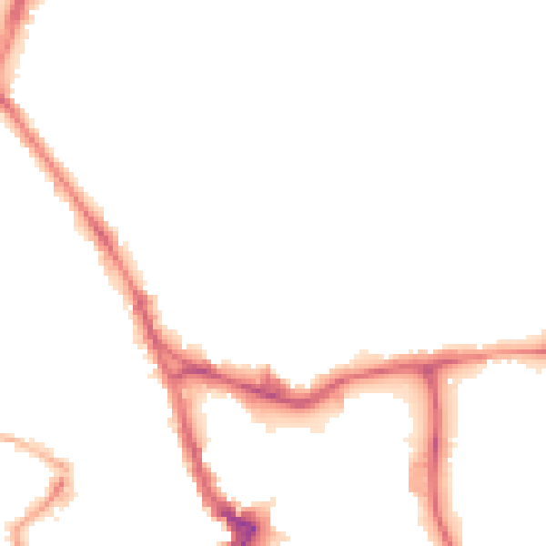 Night-time road noise heatmap for WF1 3RQ