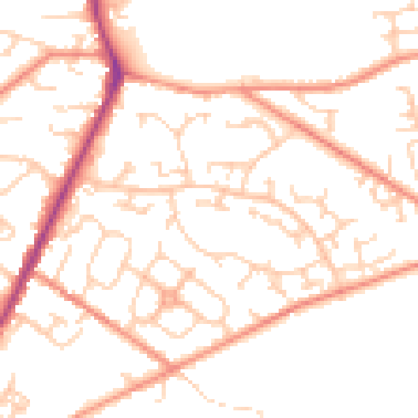 Daytime road noise heatmap for WF1 3TB