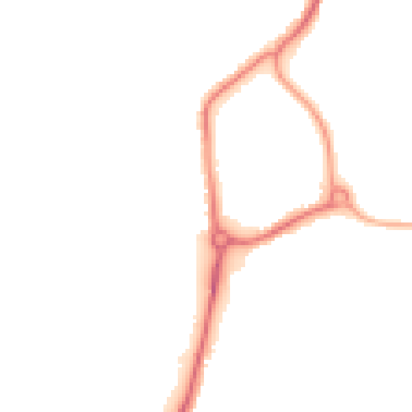 Night-time road noise heatmap for WF1 4AN