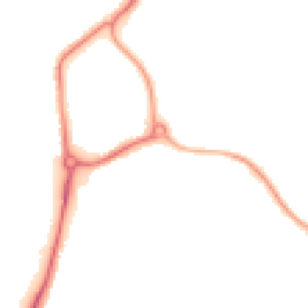 Night-time road noise heatmap for WF1 4FB