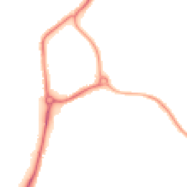 Night-time road noise heatmap for WF1 4FN