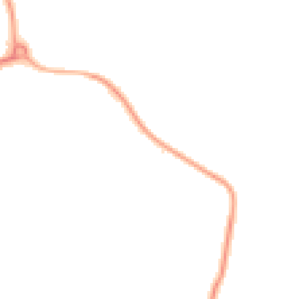 Night-time road noise heatmap for WF1 4GQ