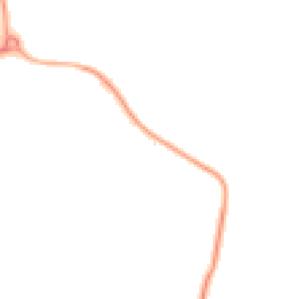 Night-time road noise heatmap for WF1 4GR