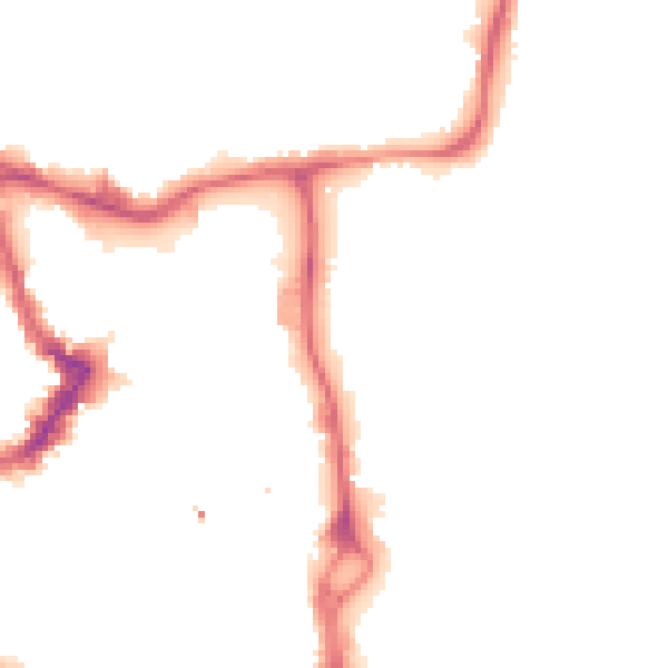Night-time road noise heatmap for WF1 4LJ