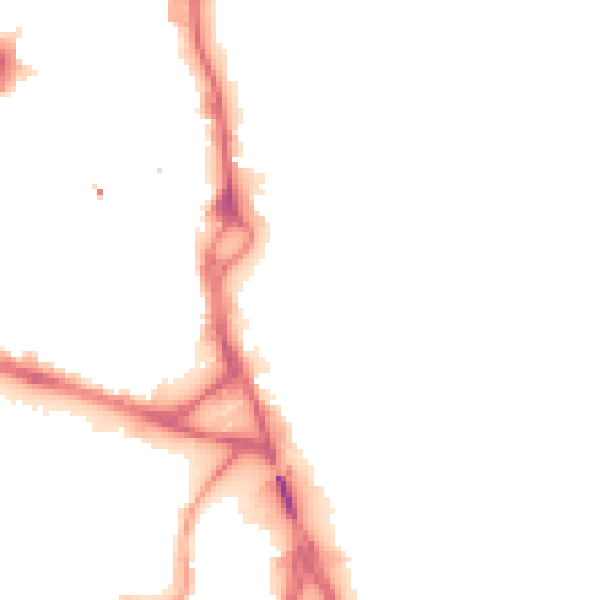 Night-time road noise heatmap for WF1 4PQ