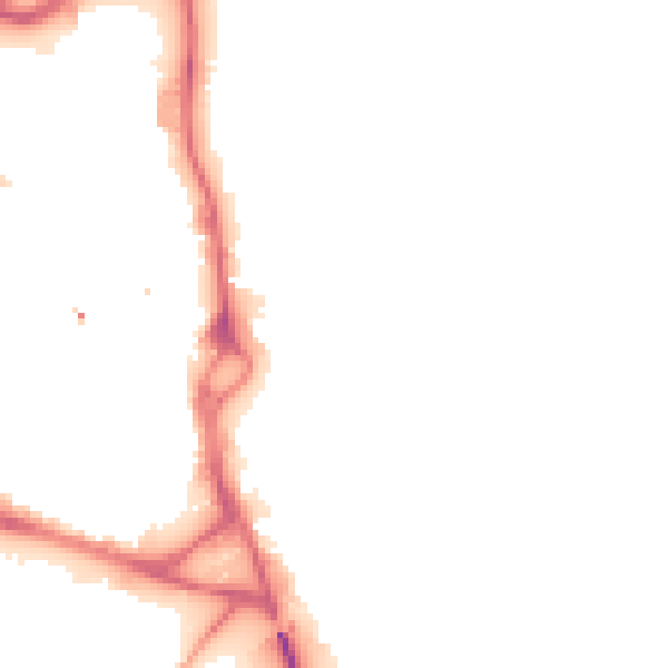 Night-time road noise heatmap for WF1 4PX