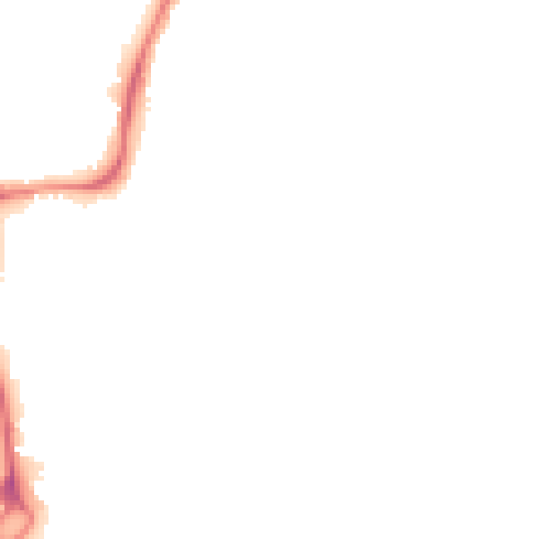 Night-time road noise heatmap for WF1 4RN