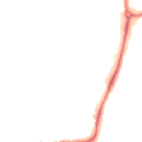 Night-time road noise heatmap for WF1 4SN