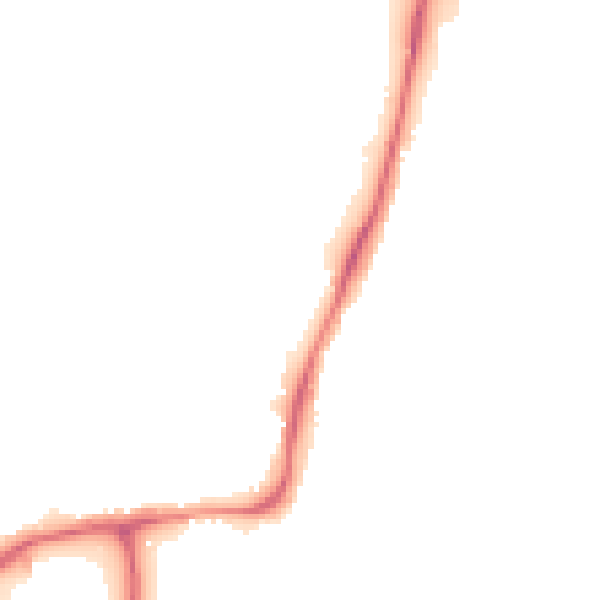 Night-time road noise heatmap for WF1 4SR