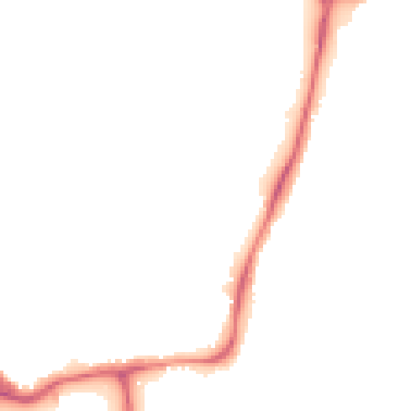 Night-time road noise heatmap for WF1 4SS