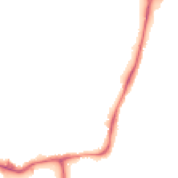 Night-time road noise heatmap for WF1 4ST